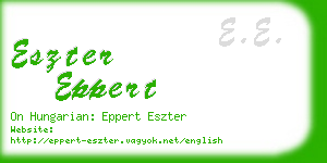eszter eppert business card